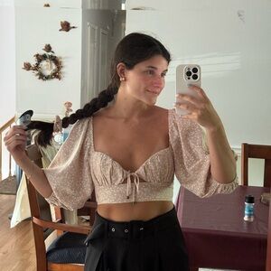 Petal and pup longsleeve crop